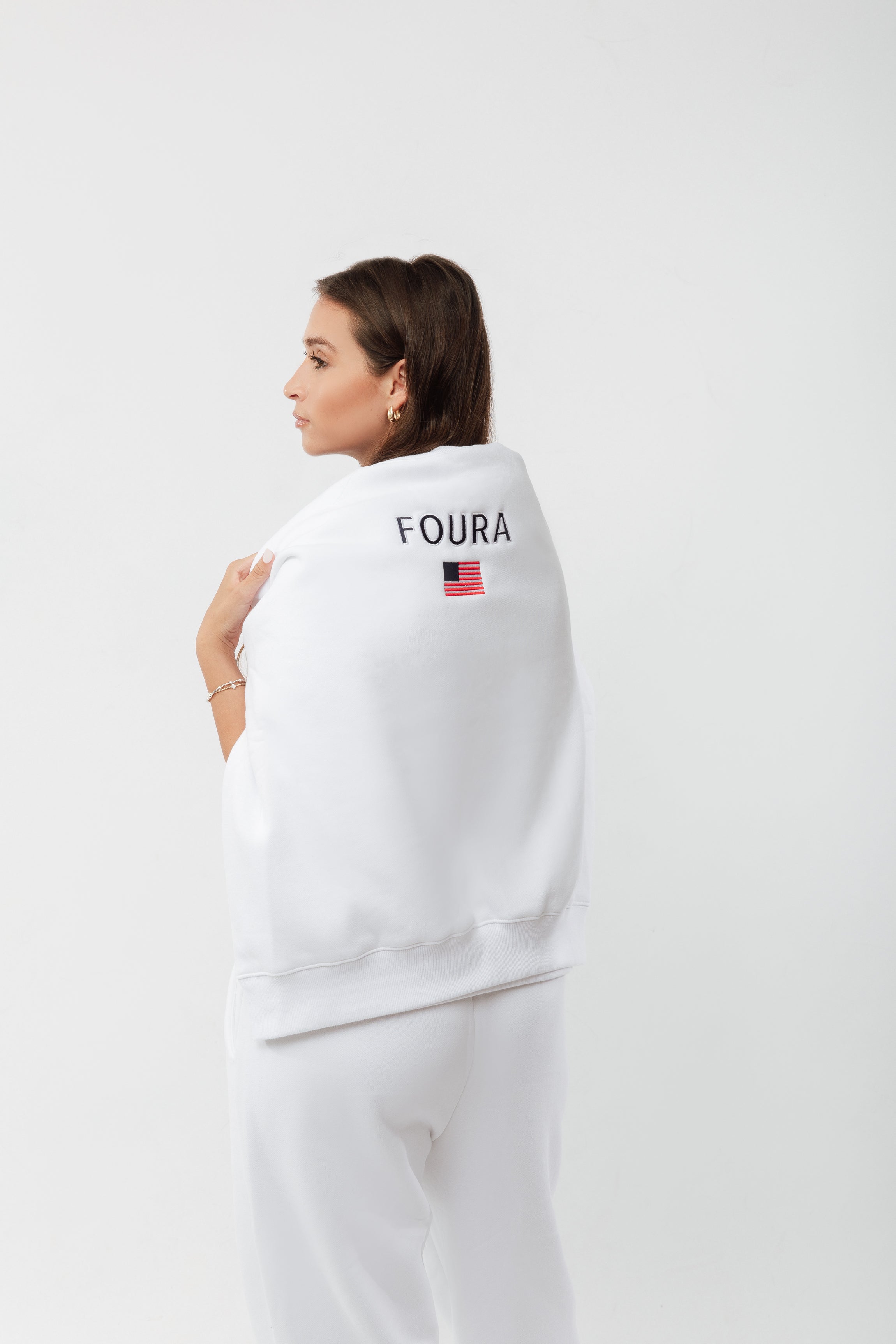 Founders White Mock Neck