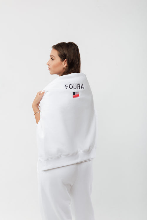 Founders White Mock Neck