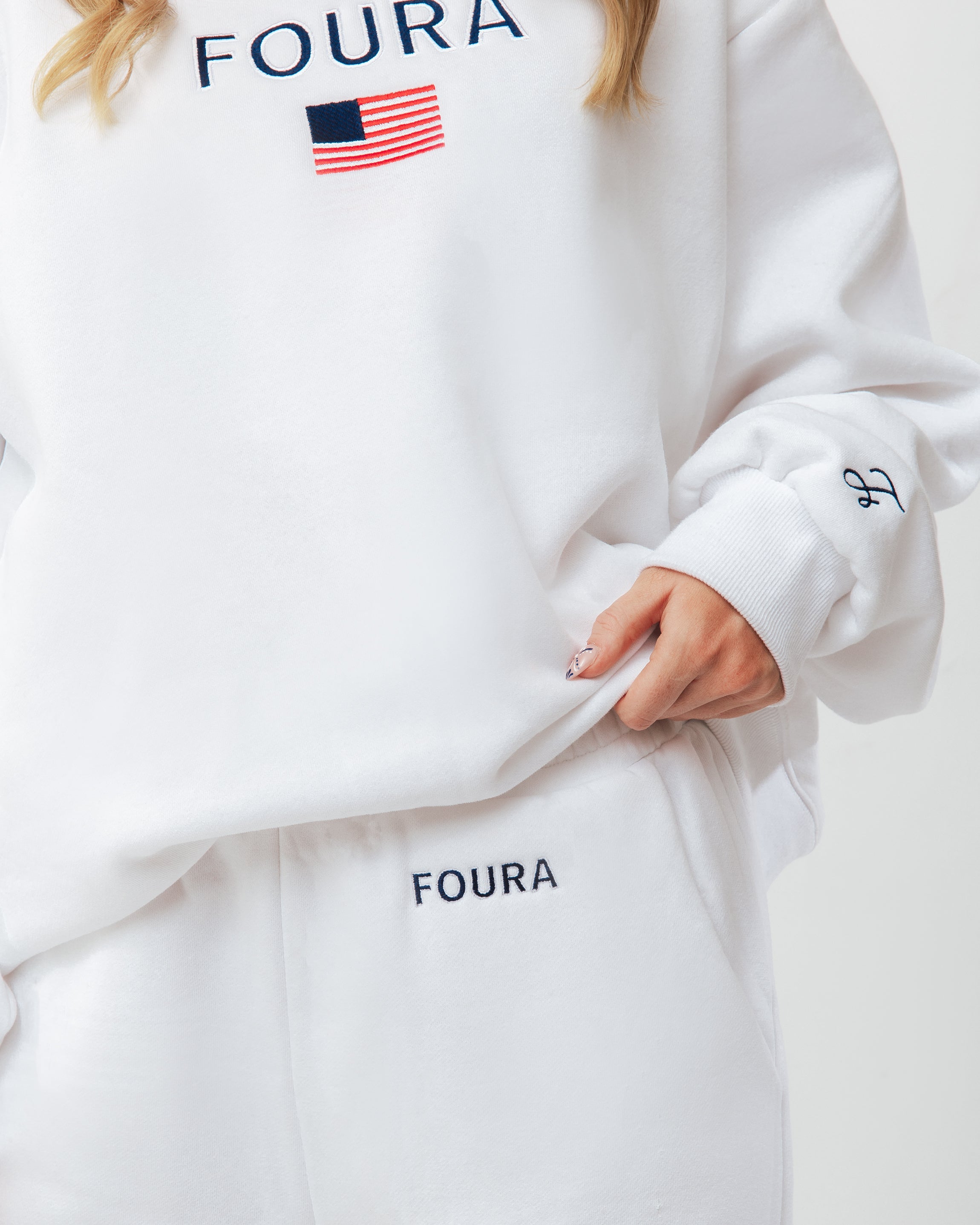 Founders White Sweatpants