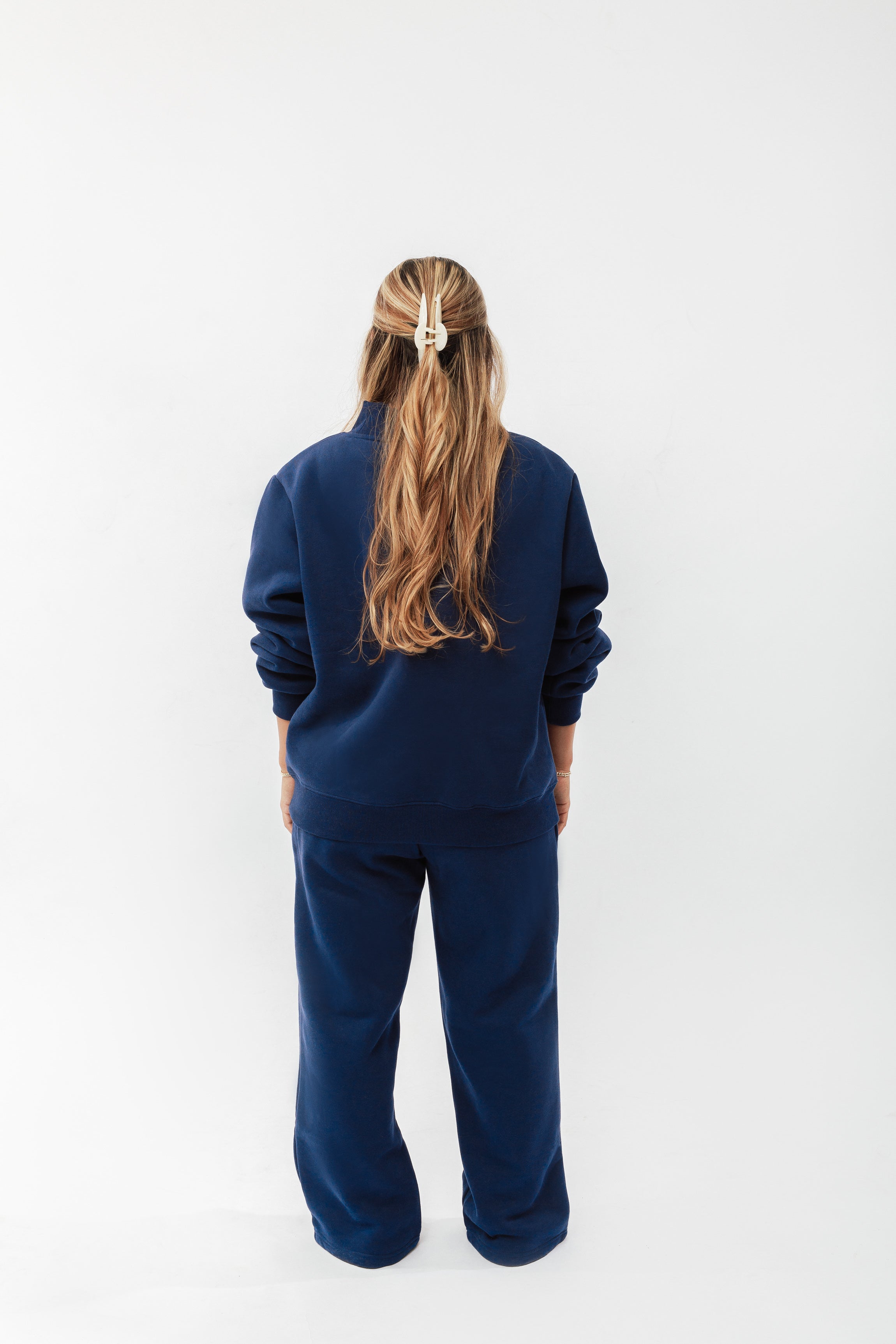 Midnight Navy Mock Neck