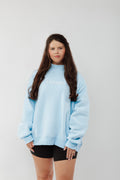 Sky Blue Mock Neck