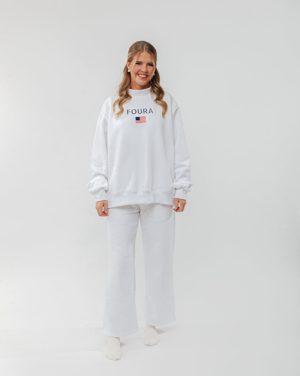 Founders White Sweatpants