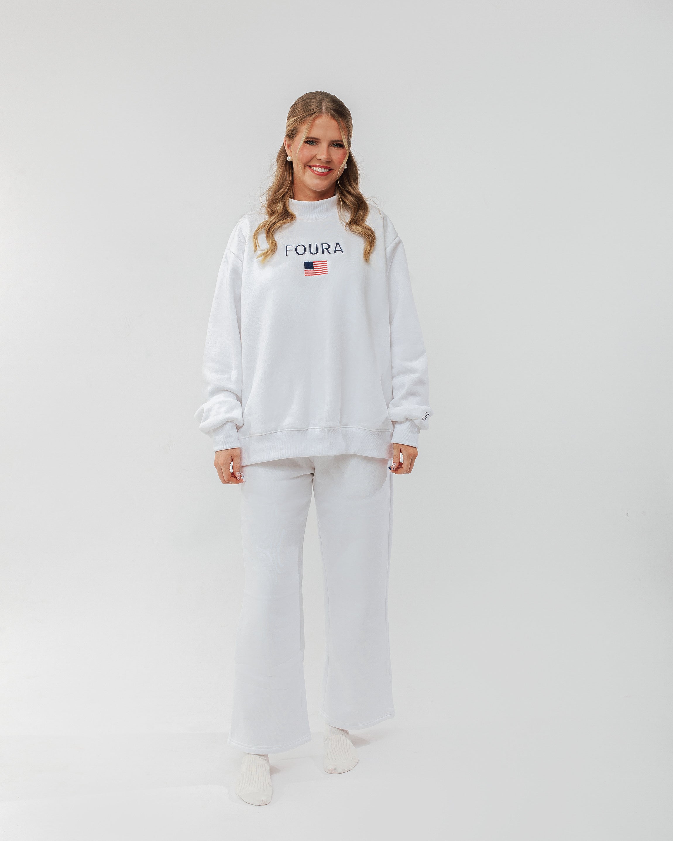 Founders White Sweatpants